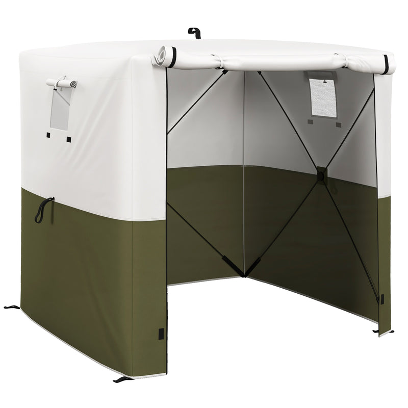 Outsunny 2 x 2m Pop Up Gazebo with Sides Easy up Party Tent with Carry Bag