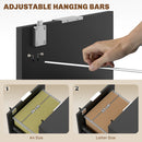 HOMCOM 2 Drawer Filing Cabinet with Adjustable Hanging Bars for A4 and Letter