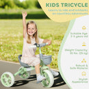 Toddler Tricycle with Front Basket for Ages 2-5 Years Boys and Girls