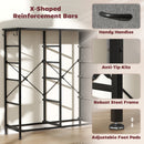 HOMCOM Fabric Chest of Drawers, 8 Drawer Dresser for Bedroom