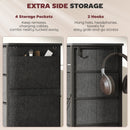 HOMCOM Fabric Chest of Drawers, 8 Drawer Dresser for Bedroom