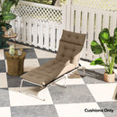 Outsunny Sun Lounger Cushion Only, Garden Lounge Chair Cushion