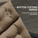 Outsunny Sun Lounger Cushion Only, Garden Lounge Chair Cushion