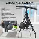 Outsunny 3 Seater Garden Swing Seat Bed, Convertible Swing Chair