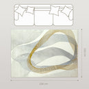 HOMCOM Machine Washable Rug, Allergy-Friendly Floor Carpet, Cream White