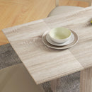 HOMCOM Folding Dining Table Extendable Kitchen Table Drop Leaf Table For 2-4