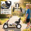 AIYAPLAY Pedal Go Kart, Go Kart For Kids Ages 2-5 Years, White