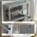 PawHut 3 Tier Wooden Hamster Cage With Hut, Wheel, Ramps, 80 X 50 X 84 Cm