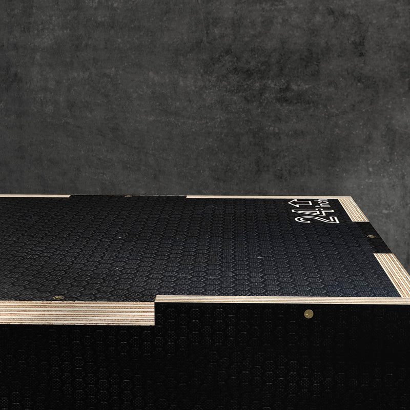 SPORTNOW 41/51/61cm Pylometric Jump Box, Wooden Pylo Box for Home Gym