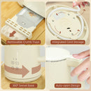 HOMCOM 1.5L 3000W Fast Boil Electric Kettle and 2 Slice Toaster Set