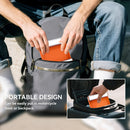 HOMCOM Motorcycle Wheel Roller Stand for Tyre Cleaning and Chain Lubrication