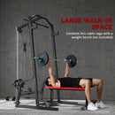SPORTNOW Cable Crossover Machine with Pulley System, Squat Rack