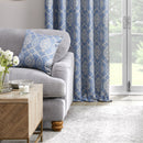 D & D Vivianna Filled Cushion in Blue