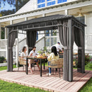 Outsunny 2 X 3.5 M Hardtop Gazebo With Galvanised Steel Roof And Sides