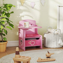 AIYAPLAY Kids Table And Chair Set, Toddler Desk Chair With Storage Bins