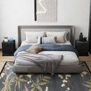 HOMCOM Bedside Table Set of 2, Nightstand with 2 Drawers, Steel Legs