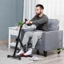 HOMCOM Pedal Rehabilitation Exercise Bike for Seniors and Elderly Black&Red