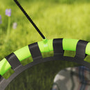 AIYAPLAY Kid Nest Swing Seat, 100cm Diameter Round Saucer Swing Set, Black