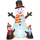 Outsunny Blow Up Christmas Inflatables With Flashing Projector Light
