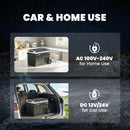 Outsunny Compressor Car Fridge Freezer, Dual Zone With App Control Black