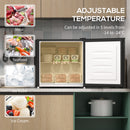 HOMCOM 35L Tabletop Freezer with Removable Wire Shelf and Two Keys