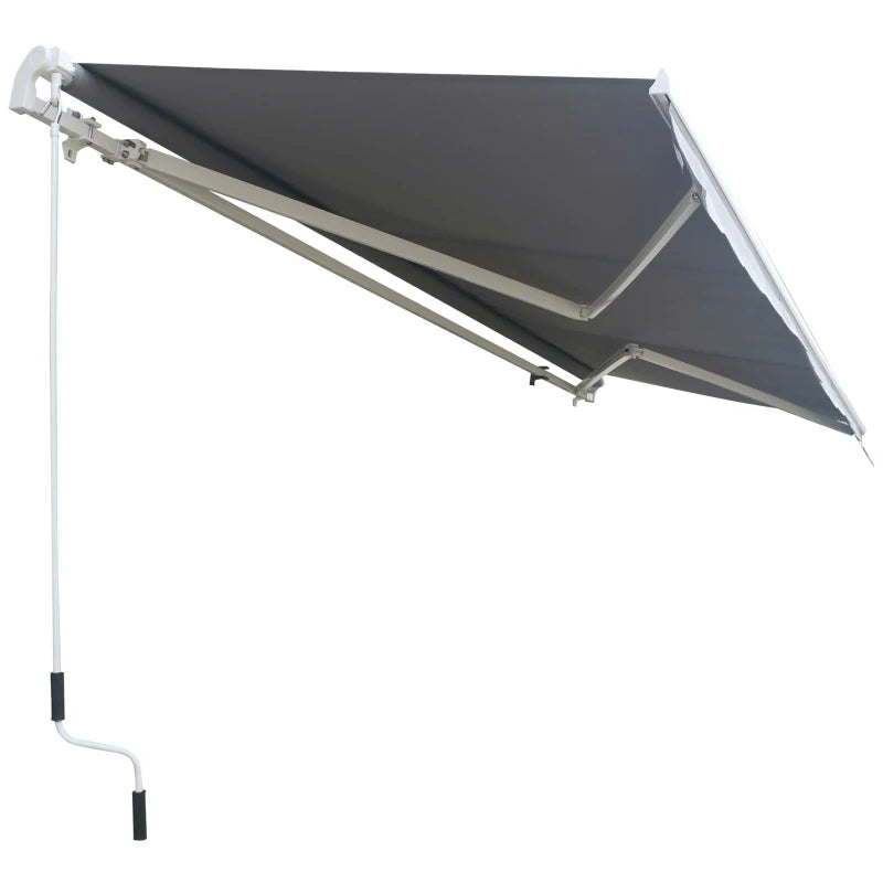 Outsunny Wall Mounted Sun Shade 2.95 x 2.5m - Grey