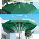 Outsunny 3 m Garden Parasol with Tilt & Crank, UPF30+ Outdoor Table Umbrella