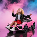 AIYAPLAY Licensed Lamborghini Electric Ride On Car With Suspension, Pink