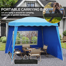 Outsunny 2.4 X 2.4m UV50+ Pop Up Gazebo Canopy Tent With Carry Bag