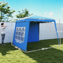 Outsunny 2.4 X 2.4m UV50+ Pop Up Gazebo Canopy Tent With Carry Bag