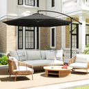 Outsunny 3(m) Banana Parasol Cantilever Umbrella Garden