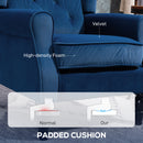 HOMCOM Accent Armchair Home Furniture Retro Tufted Club Fabric