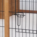 PawHut Rabbit Hutch, Guinea Pig House Outdoor Cage w/Openable Top, Yellow