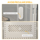 HOMCOM 8PCS Stackable  Plastic Shoe Storage Box for UK/EU