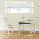 AIYAPLAY Art Table And Chair Set For Children With Drawers