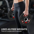SPORTNOW 2 x Olympic Weight Plates, Weight Plate Discs with Tri-Grips
