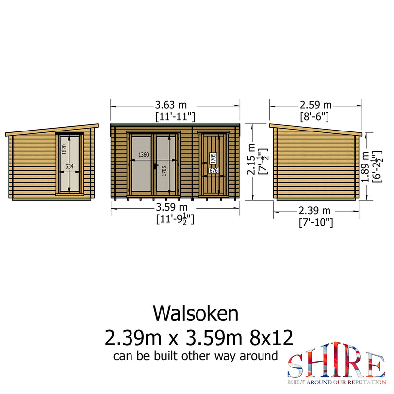 Walsoken Log Cabin With Storage