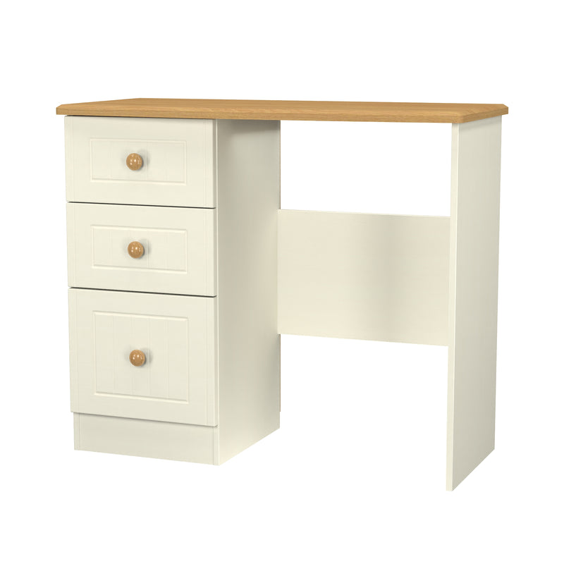 Byland Ready Assembled Vanity in Cream Ash & Modern Oak