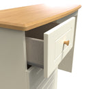 Byland Ready Assembled Vanity in Cream Ash & Modern Oak
