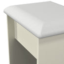 Byland Ready Assembled Stool in Cream Ash & Modern Oak