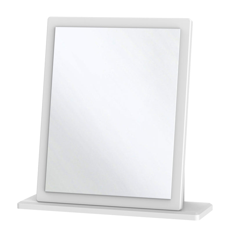 Byland Ready Assembled Mirror in White Ash