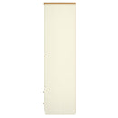 Byland Ready Assembled 2 Door 2 Drawer Wardrobe in Cream Ash & Modern Oak