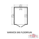 Warwick 6 X 8 Shiplap Apex Shed