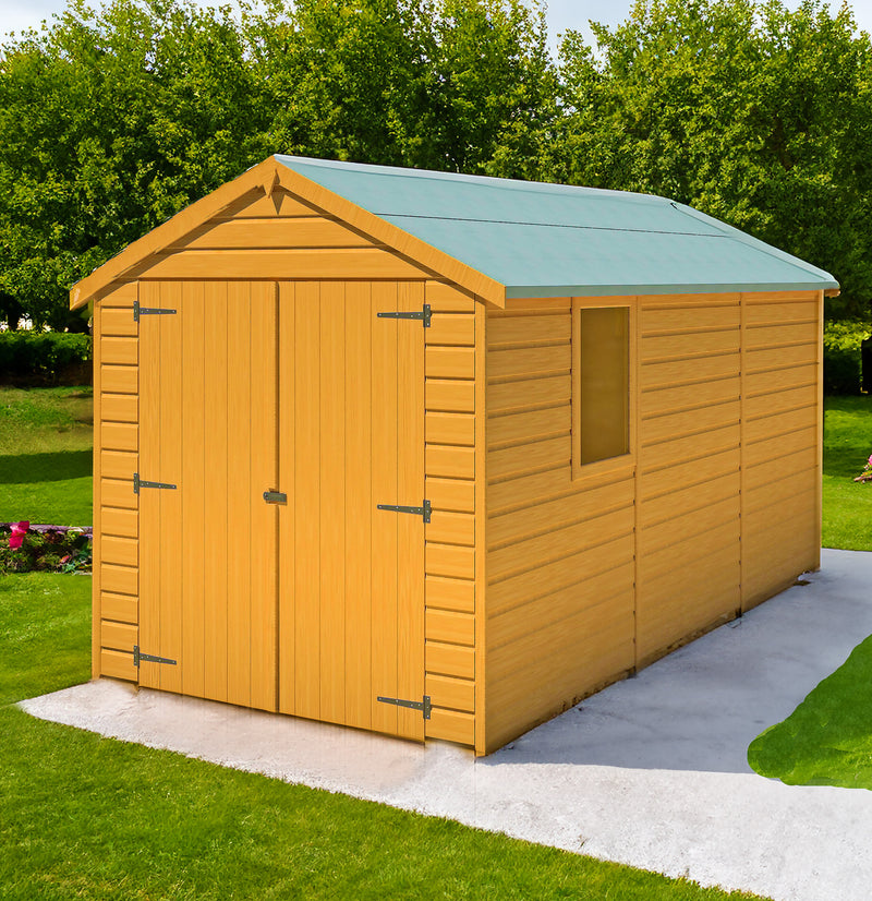 Warwick 6 X 12 Shiplap Apex Double Door Shed