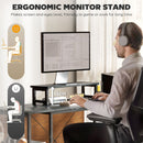 HOMCOM 168cm Reversible L Shaped Desk, 240cm Two Person Desk