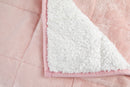 Weighted Sherpa Blanket in Blush Pink
