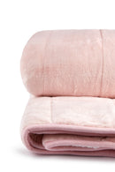 Weighted Sherpa Blanket in Blush Pink