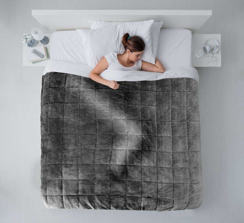 Weighted Sherpa Blanket in Grey