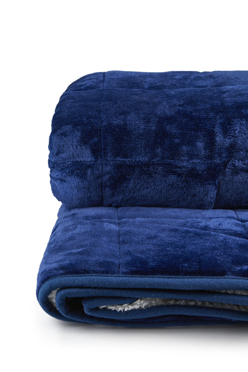Weighted Sherpa Blanket in Navy