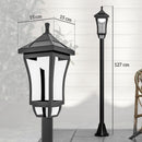 Outsunny 1.3 M LED Garden Lamp Post Light, Waterproof IP44, Cool White